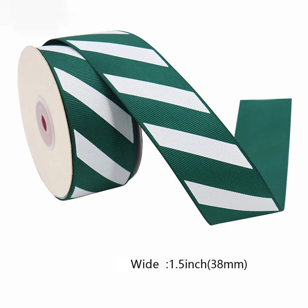 10 Yards Red White Candy Garland Gifts Wrapping Wreaths Bows Gift Box Bag Christmas Ribbon Red White Stripes Wholesale
