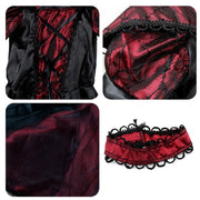 Gothic Vampire Costume for Baby Girls Halloween Princess Party Clothes Kids Cosplay Dress Children Masquerade Devil Ghost Outfit