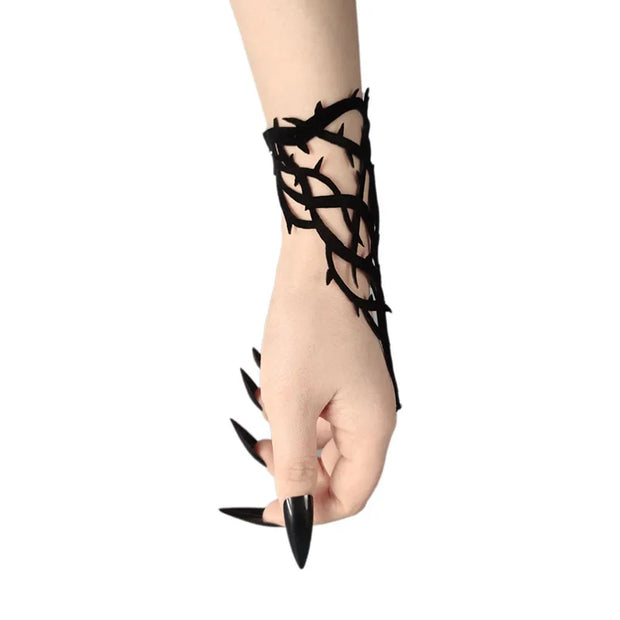 Gothic Bracelet Black Spike Adjustable Bracelet Dark Spider Web Personalized Bracelet Party Web Bracelet Jewelry Accessories