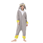 Anime Jumpsuit Cartoon Sleepwear Shadow Hedgehog Pajama Party Halloween Performance Suit Blue Home Wear Hooded Cosplay Costumes