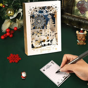 Christmas 3D Greeting Card Creative Small Card Exquisite and Premium Christmas Eve Gift Elk Decoration Gold Greeting Card 2025