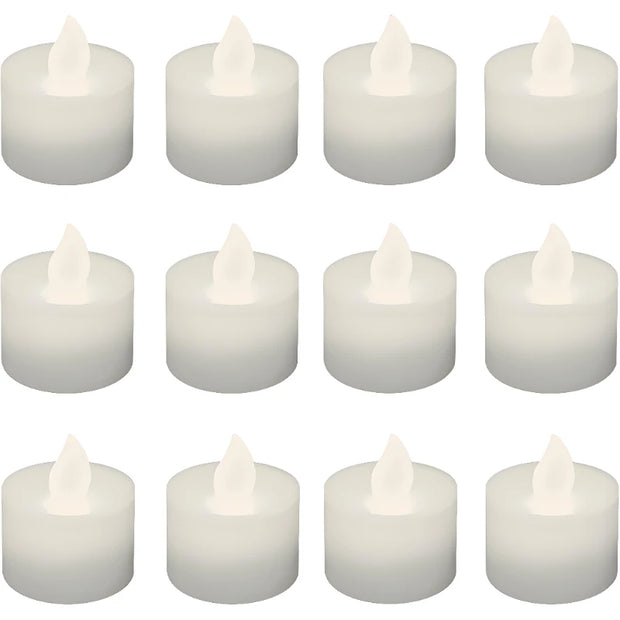 6/12pcs Flameless LED Candle Creative wishing Led Tea Light Warm White Flameless Candle Halloween Christmas Decor Candle Light