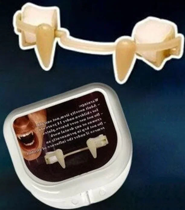 Retractable Vampire Teeth Halloween Vampire Fangs Dentures Vampire Teeth Horror Halloween Cosplay Party Decoration Fake Teeth