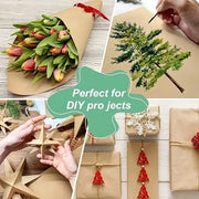 5/10M Brown Kraft Paper Roll DIY Gift Wrapping Kraft Paper Roll for Painting Art Craft Gift Party Christmas Day Gift Packing