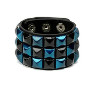 Hip Hop Rock PU Leather Bracelet Men and Women Punk Spikes Rivets Skull Heart Cross Creative Party Bracelet Jewelry Accessories
