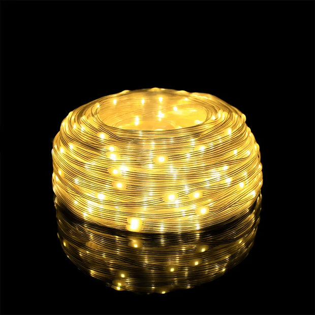 Christmas Decorations For Home 2025 Led Festoon Fairy Lights 20/50/100M EU/US Plug New Year 2025 Street Garland On The House