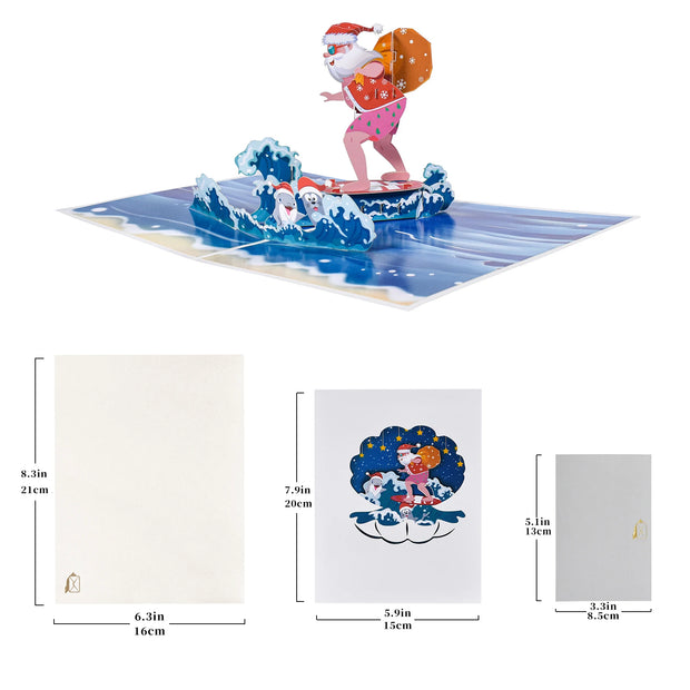 Pop Up Christmas Card, 3D Holidays Greeting Cards, New Year Card