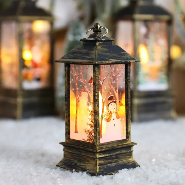 Christmas Lanterns Light Merry Christmas Decorations for Home Christmas Tree Ornaments 2025 Navidad Xmas Gifts New Year Pendants