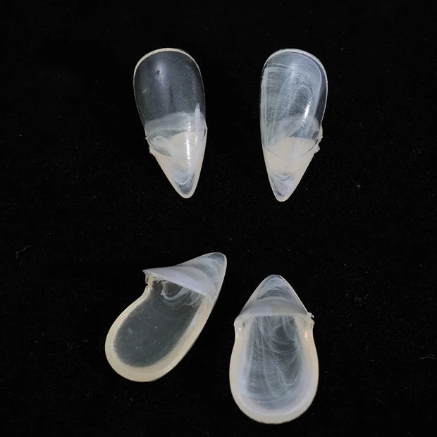 1-10 Pairs Adult Vampire False Teeth Transparent Dentures Fangs Zombie Tooth For Horror Bloody Halloween Party Decoration Props
