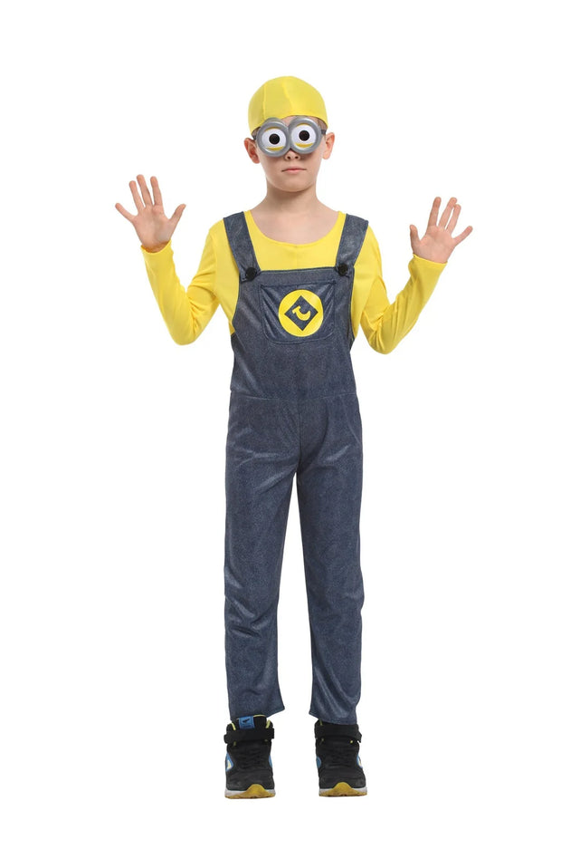 Halloween/Christmas/New Year Boys and Girls Theme Show Costumes, Minions Stage Props