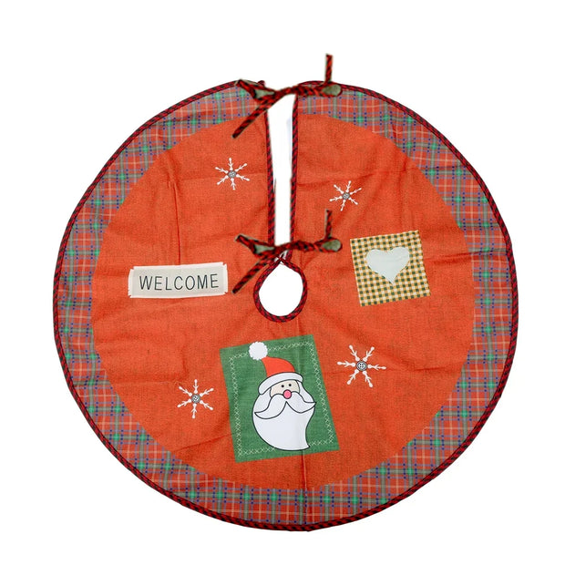Christmas Tree Skirt Classic Christmas Tree Carpet Base Mat Xmas Trees Skirts Base Cover Home Indoor Party New Year Decorations