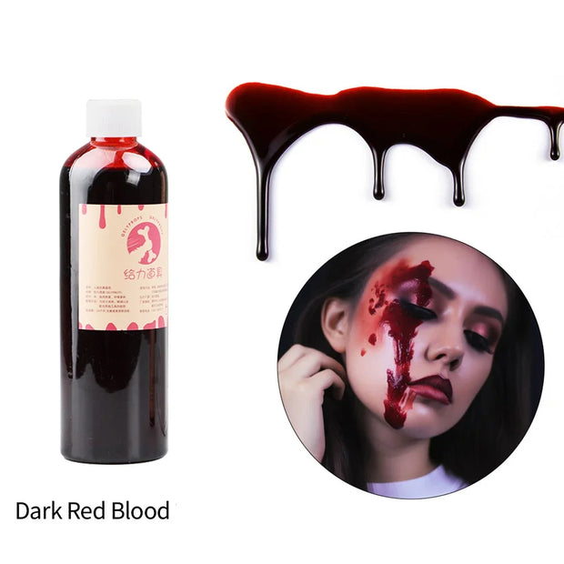 30/50/150ml Halloween Emulation Fake Props Makeup Blood 200ml Blood Whole Cosplay Prank Props Makeup Person Plasma Fake
