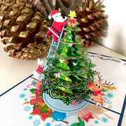 Christmas 3D Santa Claus Decorative Card | Perfect for Festive Occasions | Great Gift for Parents, Siblings, Teachers Classmates