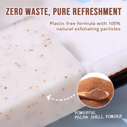 Coconut Exfoliating Scrub Soap Bar Deep Cleaning Bath Revitalizing Softens Cuticle Smooth Skin Jojoba Oil Moisturizing Body Wash