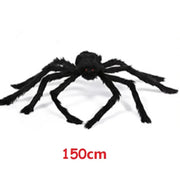 Halloween spider web simulation big black spider decoration bar scene layout props party decoration lawn scenery home decoration