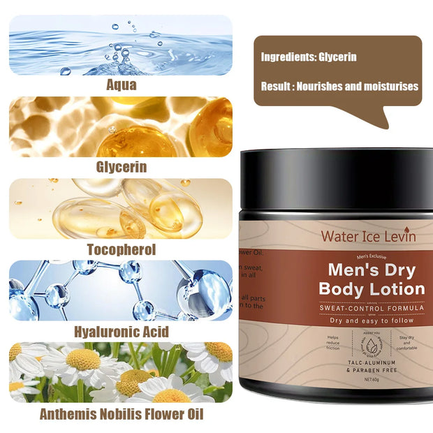 New Dry body lotion for men Moisturizing Face Cream with Hyaluronic Acid Skin Care for Men Collagen Moisturizer Cream 60g