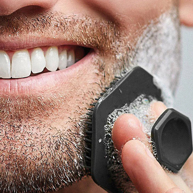 Men Facial Cleaning Brush Scrubber Silicone Miniature Face Deep Exfoliation Massage Face Scrub Brush Face Cleaner