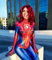Sexy Black Cat Superhero Cosplay Costume Spider Women Halloween Costume Christmas Tights 3D Print Jumpuit Bodysuit Crotch Zipper