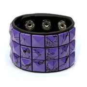 Hip Hop Rock PU Leather Bracelet Men and Women Punk Spikes Rivets Skull Heart Cross Creative Party Bracelet Jewelry Accessories