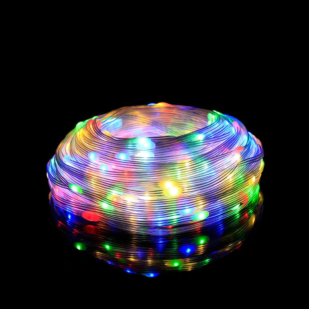 Christmas Decorations For Home 2025 Led Festoon Fairy Lights 20/50/100M EU/US Plug New Year 2025 Street Garland On The House