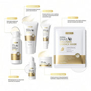 Snail Collagen Skin Care Set, 19pcs/set Moisturizing Facial Cleanser & Toner & Serum & Eye Cream & Essence Cream & Mask & Tool