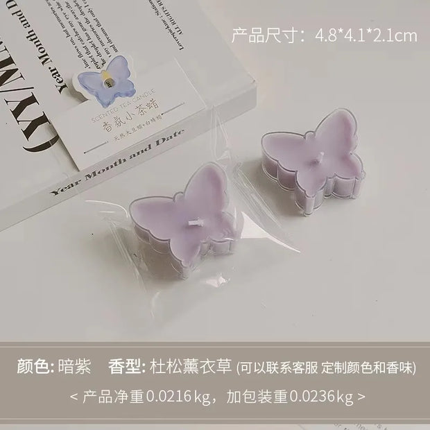 1pc Butterfly Christmas Tree Shape Scented Candles Home Fragrance Candle Aromatherapy Candles for Photo Prop Birthday Home Decor
