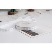 New 10/15/25mm 15 Meters Christmas Ribbon Printed Grosgrain Ribbon Tape For Handmade Design Christmas Decoration Gift Packing
