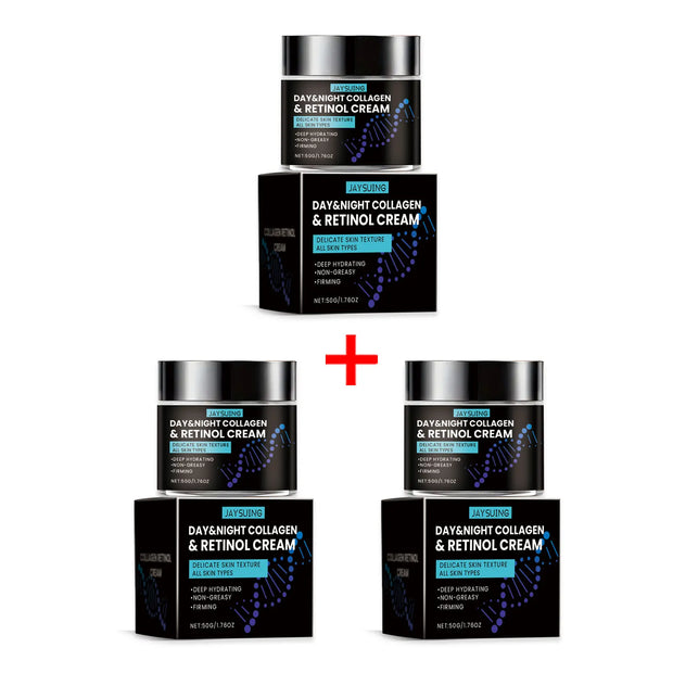 Collagen Anti Wrinkle Cream for Men Moisturizer Retinol Hyaluronic Acid Revitalizing Anti-Aging Reduce Fine Lines Night Lotion
