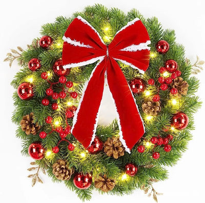 Christmas Wreath Christmas Decoration Door Hanging Decoration Pendant Christmas Window Prop Ornament