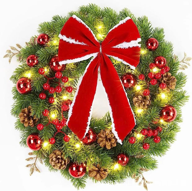 Christmas Wreath Christmas Decoration Door Hanging Decoration Pendant Christmas Window Prop Ornament