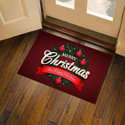 2025Merry Christmas Welcome Doormat Living Room Front Door Entrance Foot Mat Bedroom Bath Rug Christmas Decorations