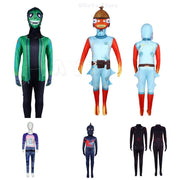 Game Skin Outfit Fortnitte Cosplay Fishstick Omega Jumpsuit Black Knight Costume Carnival Adults Kids Halloween Roleplay
