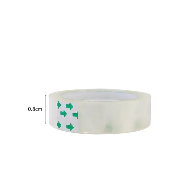 10/5/1 Rolls Premium Transparent Tape 0.8cm 1.2cm 1.8cm Multifuntion High-viscosity Adhesive Tape for Gift Wrapping Packing