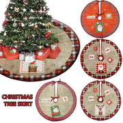 Christmas Tree Skirt Classic Christmas Tree Carpet Base Mat Xmas Trees Skirts Base Cover Home Indoor Party New Year Decorations