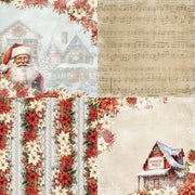 24 Sheets 6"X6" Wintry Christmas Paper Pad Pattern Papers Design Paper for Decorative Craft Scrapbooking Album DIY Handmade