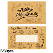 10pcs Christmas Scratch Cards Set DIY Gift Vouchers with Santa Claus & Tree Designs, Fun Holiday Party Game Prizes