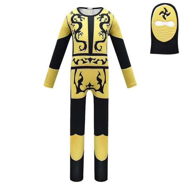 l2025l New Cosplay Halloween Kids Costume Cartoon Fish Boss Jumpsuit Boy Christmas Birthday Party Funny Costumes Carnival Cospla