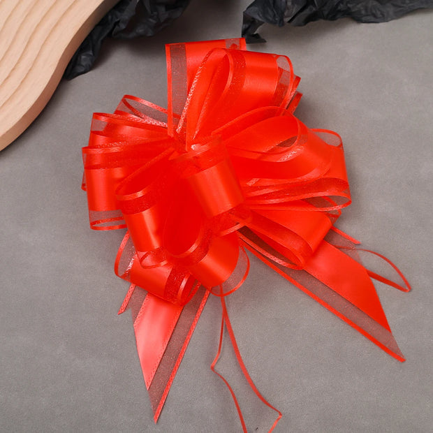 10/1PCS Pull Bow Gift Ribbons Flower Wrappers For Wedding Events Adornment Birthday Christmas Party Car Decor Gifts Box Bows