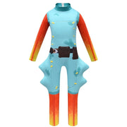 Cosplay Anime Halloween Kids Costume Game Boss Fish Tiger Jumpsuit Boy Christmas Birthday Party Fancy Carnival Costumes Ske 72th