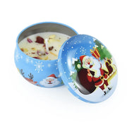 Christmas Candles Santa Claus Snowman Elk Tin Cans Candle Merry Christmas Decorations for Home Navidad Noel Xmas New Year Gifts