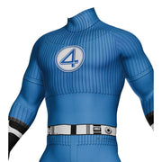 Halloween Adult Fantastic Four Blue Reed Richards Cosplay Costumes Rival Invisible Man Superhero Zentai Bodysuit Party Jumpsuits