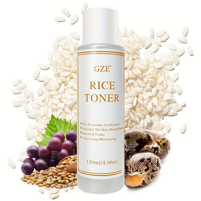 GZE Rice Water Face Toner Essence Moisturizing Toner Nourishing Facial Skin Care Products Rice Toner Skincare Face Anti Aging