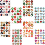 Christmas Countdown Stickers | Advent Calendar Labels | Gift Wrapping Decals | Self-Adhesive Tags | DIY Holiday Countdown Kit