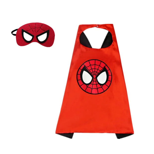 MINISO Superhero Cape Cartoon Anime Cosplay Costumes Gig Cape Mask Halloween Clothing Boy Birthday Gift Girl Novelty Accessories