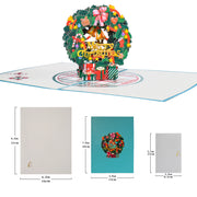 Pop Up Christmas Card, 3D Holidays Greeting Cards, New Year Card