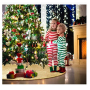 60/90/120cm Gold Christmas Tree Skirt Decoration Sequin Tree Skirt Red Silver Christmas Tree Decoration Bottom Apron Tree Skirt