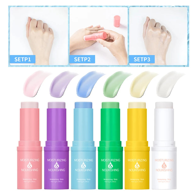 Korean Bounce Multi Balm Collagen Pink Stick Deep Moisturizing Multi Cream Hydrating Gel Primer Preps Skin For Makeup Skin Care