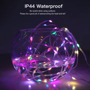 RGBIC USB 5V Christmas Tree LED String Light Bluetooth Music APP Control Fairy Lights Birthday Party Room Decor Garland Light