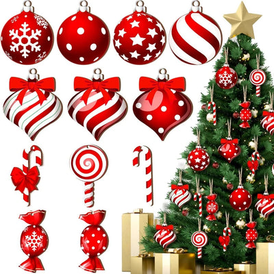Creative Christmas Tree Ornaments Colorful Mint Wood Ornaments Lollipop Christmas Ornaments Hanging Ornaments Home