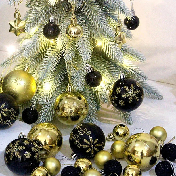 Christmas Tree Decoration 42PCS 6CM Balls Ornaments Set For Xmas Hanging Holiday Home Supplies Christmas Year Party Gifts New